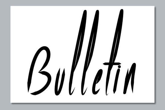 Bulletin Font Poster 1