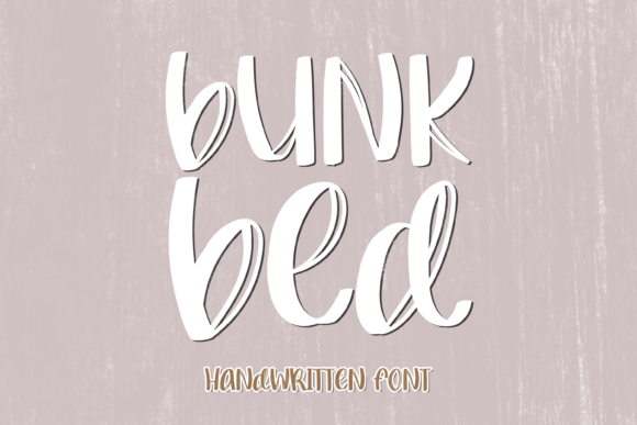 Bunk Bed Font Poster 1