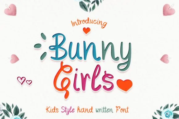 Bunny Girls Font Bunny Girls Font Poster 1