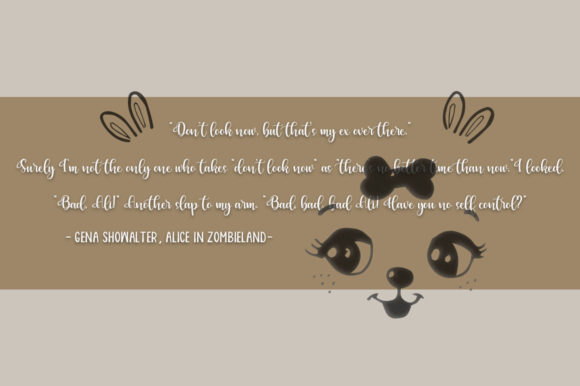 Bunny Harleyhellen Font Poster 3