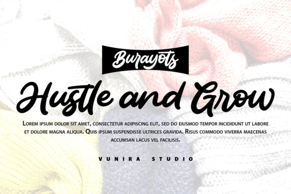 Burayots Font Poster 4