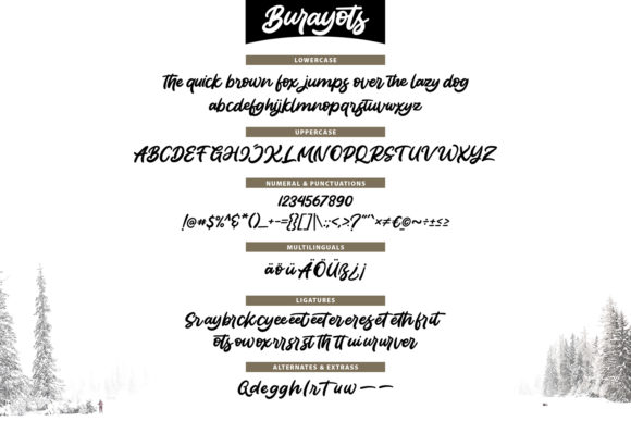 Burayots Font Poster 6