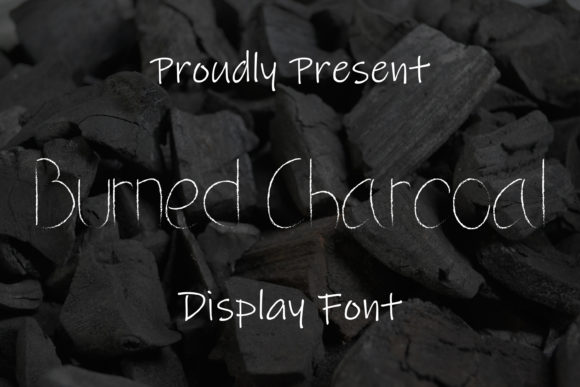Burned Charcoal Font Poster 1