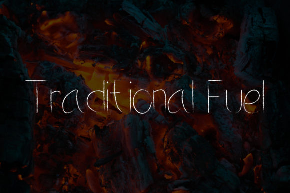Burned Charcoal Font Poster 3