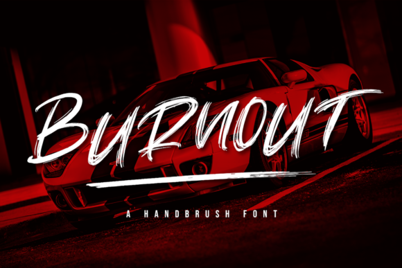Burnout Font Poster 1