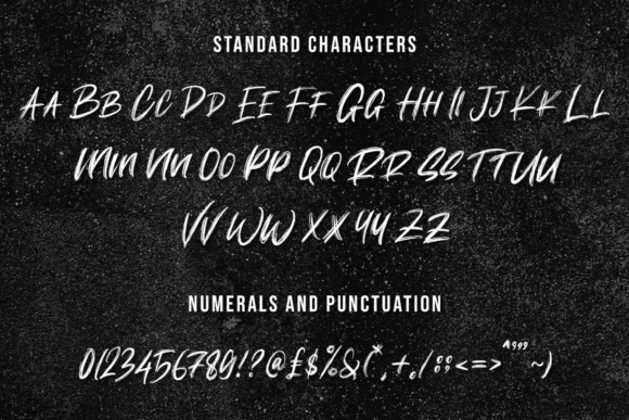 Burnout Font Poster 2