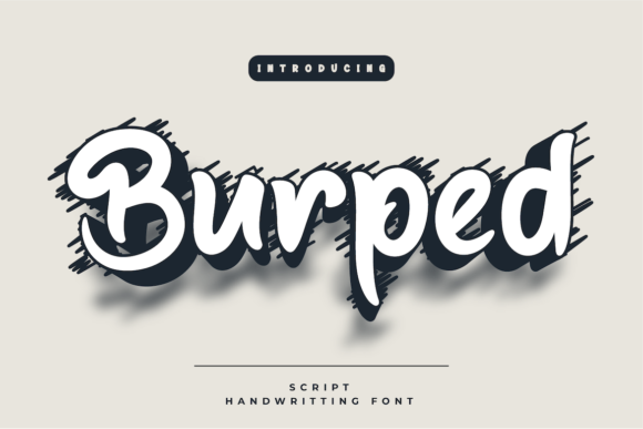 Burped Font Poster 1