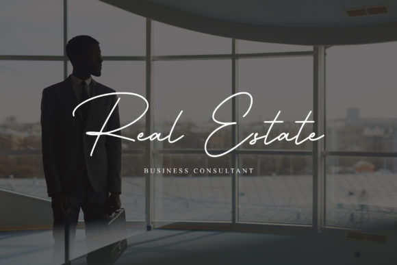 Business Signature Font Poster 4