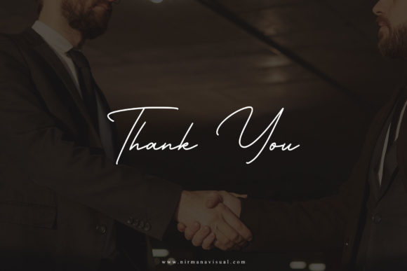 Business Signature Font Poster 7