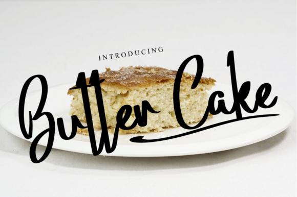 Butter Cake Font Poster 1