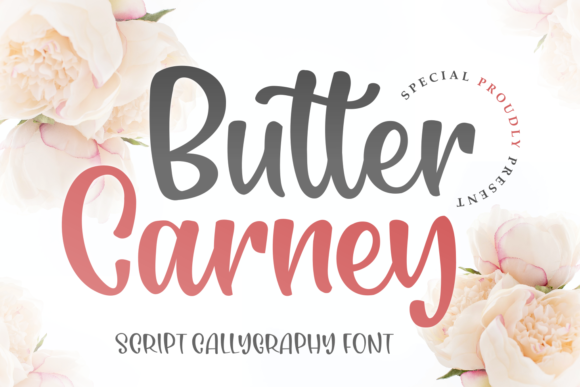 Butter Carney Font Poster 1