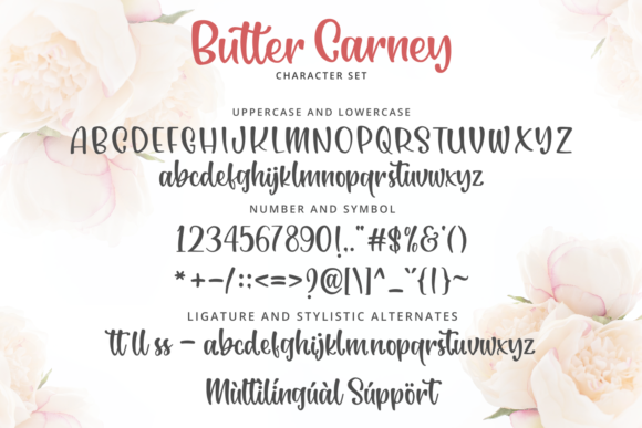 Butter Carney Font Poster 7
