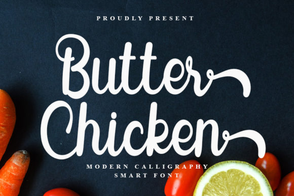 Butter Chicken Font Poster 1