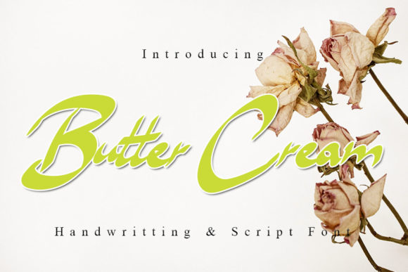 Butter Cream Font Poster 1