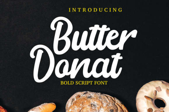 Butter Donat Font Poster 1