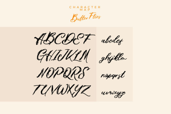 Butter Flies Font Poster 9