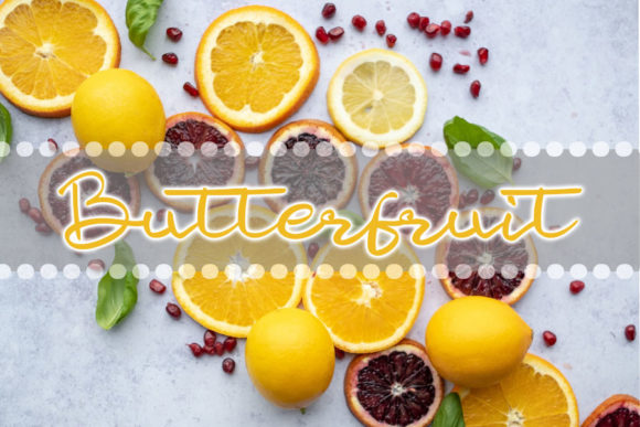 Butter Fruit Font Poster 1