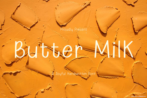Butter Milk Font Poster 1