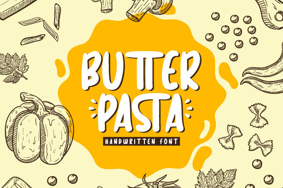 Butter Pasta Font Poster 1