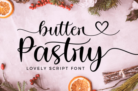 Butter Pastry Font Poster 1
