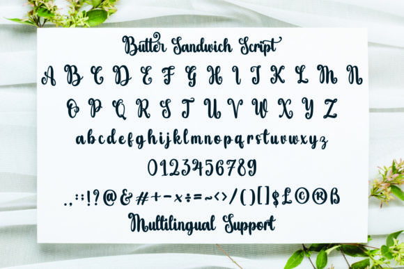 Butter Sandwich Font Poster 17