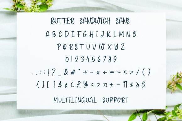 Butter Sandwich Font Poster 18