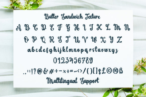 Butter Sandwich Font Poster 19