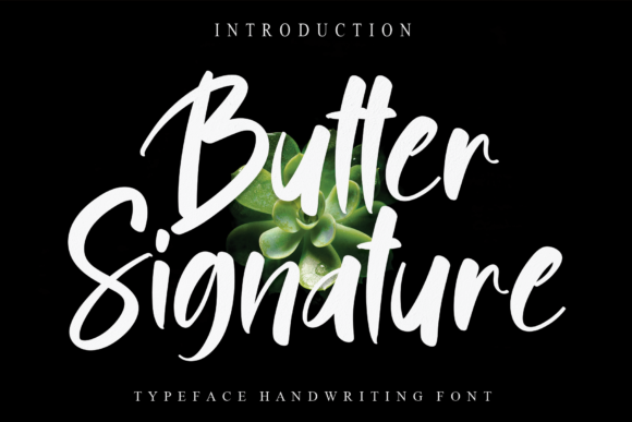 Butter Signature Font