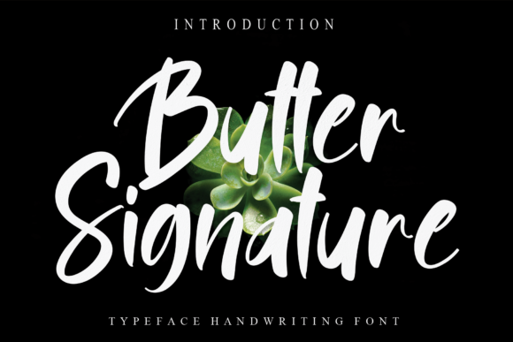 Butter Signature Font Poster 1