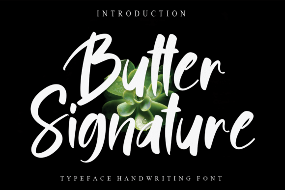 Butter Signature Font Butter Signature Font Poster 1