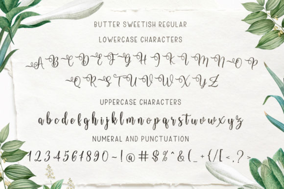 Butter Sweetish Font Poster 5