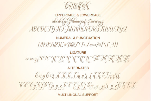 Butterfish Font Poster 9
