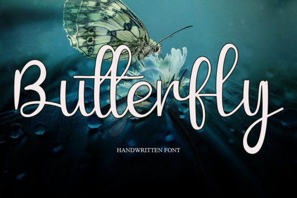 Butterfly Font Poster 1