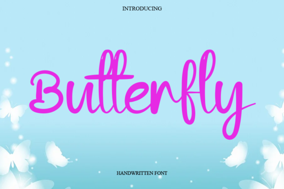 Butterfly Font Butterfly Font Poster 1