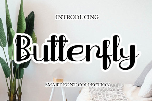 Butterfly Font Poster 1