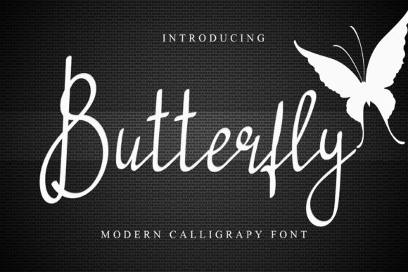 Butterfly Font Poster 1