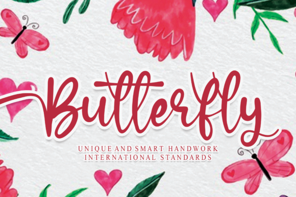 Butterfly Font Poster 1