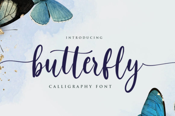 Butterfly Font Poster 1