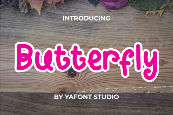 Butterfly Font Poster 1