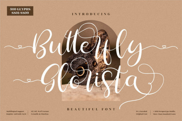 Butterfly Glorista Font Poster 1