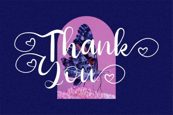 Butterfly Holiday Font Poster 15