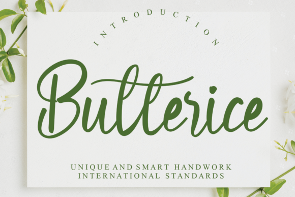 Butterice Font Poster 1