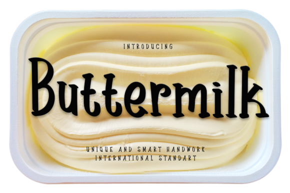 Buttermilk Font Poster 1