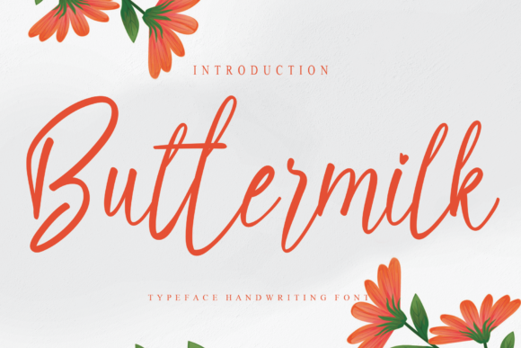 Buttermilk Font Poster 1