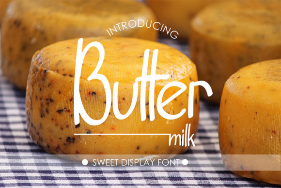 Buttermilk Font Poster 1