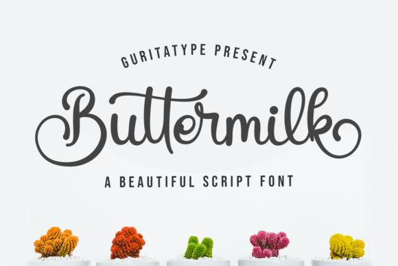 Buttermilk Font Poster 1