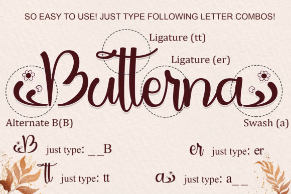 Butterna Font Poster 5