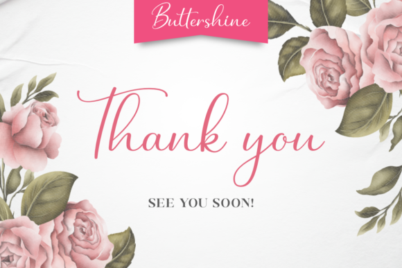 Buttershine Font Poster 14