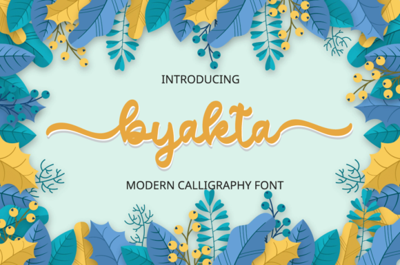 Byakta Font Poster 1