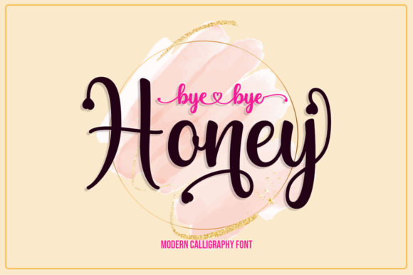 Bye Bye Honey Font Poster 1